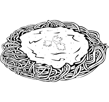 Wandtatto Spaghetti - TenStickers