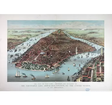 Vintage New York Aufkleber - TenStickers