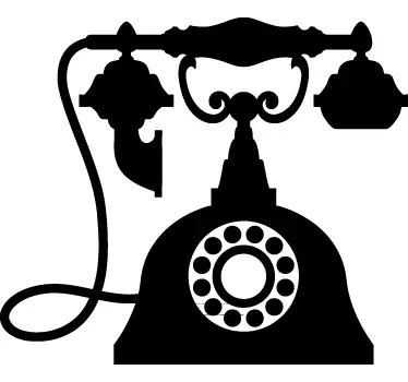 Vintage Telefon Aufkleber - TenStickers