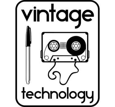 Wandtatoo Vintage Technology - TenStickers