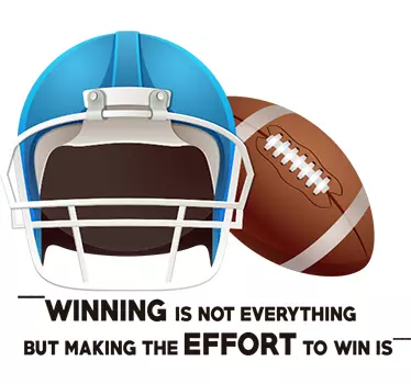 Aufkleber Helm Winning is not Everything - TenStickers