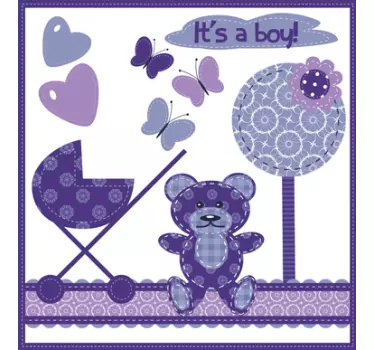 Wandtattoo baby süßer junge - TenStickers