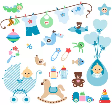 Baby Spielzeuge Wandtattoo - TenStickers