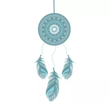 Wandtattoo blauer Traumfänger - TenStickers
