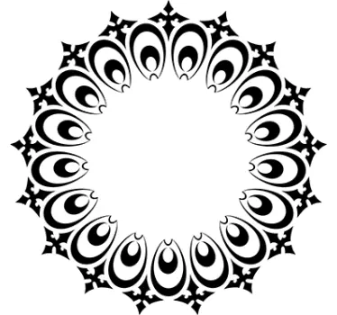 Wandtattoo dekorativer Adventskranz - TenStickers
