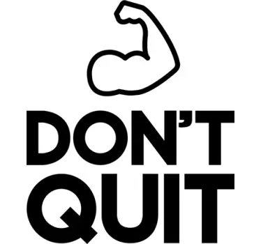 Wandtattoo Don´t Quit - TenStickers