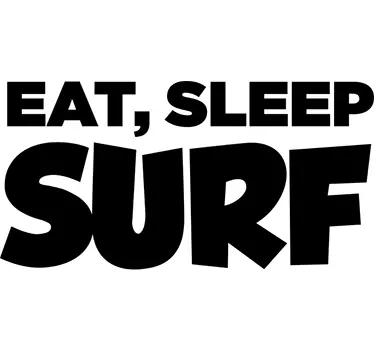 Wandtattoo eat sleep surf - TenStickers