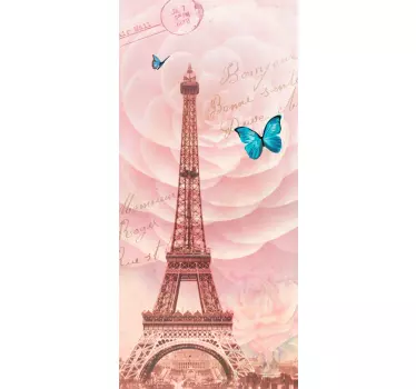 Wandtattoo Eiffelturm Vintage - TenStickers