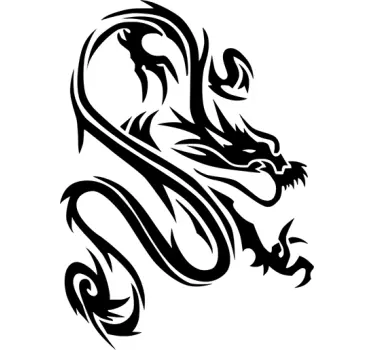 Wandtattoo eleganter Drache - TenStickers