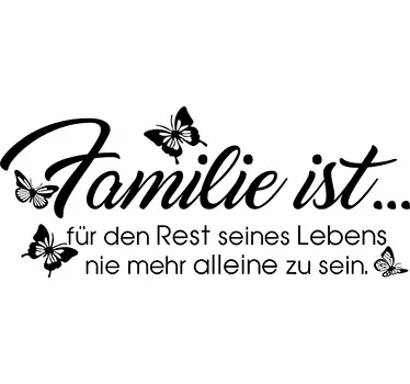 Wandtattoo Schlafzimmer Sprüche Familie - TenStickers