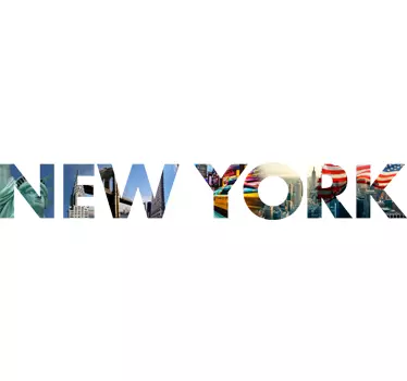 Wandtattoo Fototapete New York - TenStickers