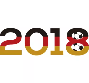 Wandtattoo Fußball WM Deutschland 2018 - TenStickers