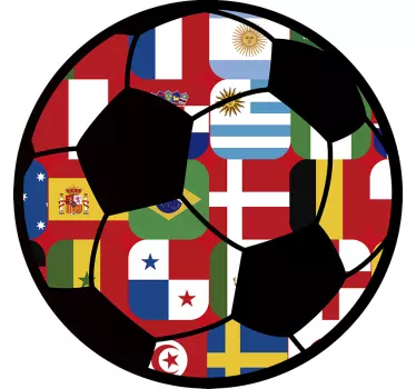 Wandtattoo Fußball WM Teilnehmer - TenStickers