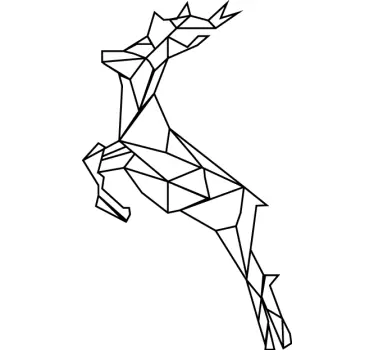 Wandtattoo geometrischer Hirsch - TenStickers