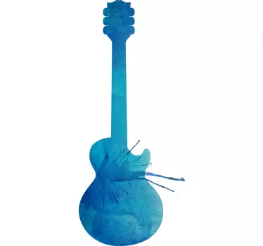 Wandtattoo Gitarre im Aquarell Stil - TenStickers