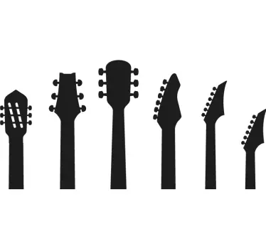 Wandtattoo Gitarrenhälse - TenStickers
