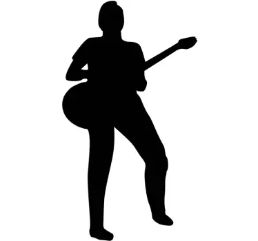 Wandtattoo Gitarrist - TenStickers