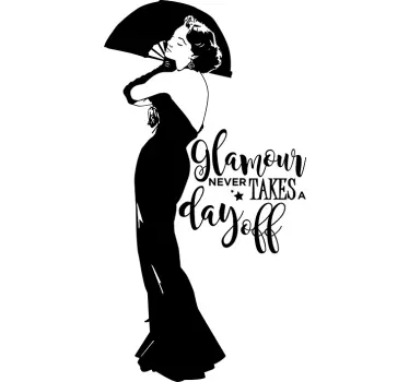 Wandtattoo Glamour - TenStickers