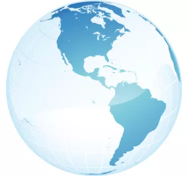 Wandtattoo Globus Amerika - TenStickers
