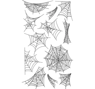 Wandtattoo für Zuhause Spinnnenetzte - TenStickers