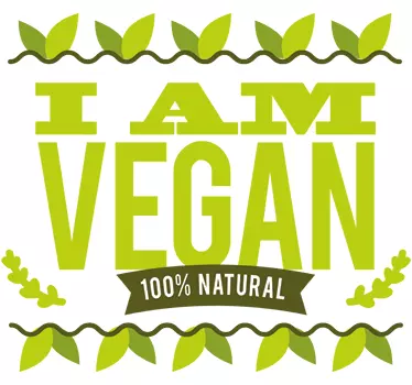 Wandtattoo I am Vegan - TenStickers