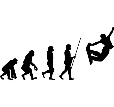 Autoaufkleber Snowboard Evolution - TenStickers