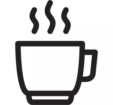 Wandtattoo Kaffee Teetasse - TenStickers
