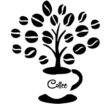Wandtattoo Kaffeebaum - TenStickers