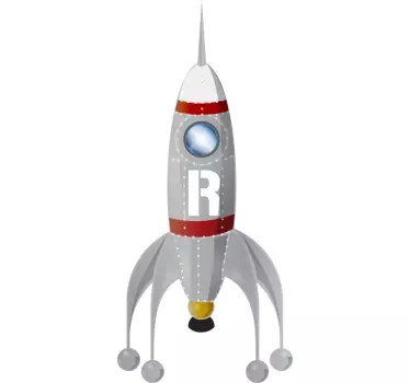 Wandtattoo Kinderzimmer Rakete - TenStickers