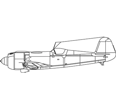 Wandtattoo klassisches Flugzeug - TenStickers