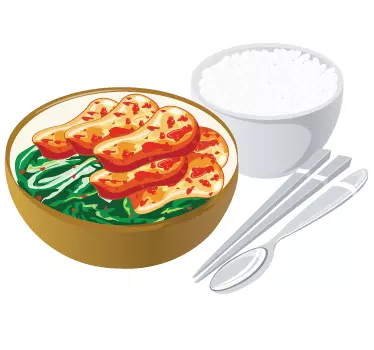 Wandtattoo Küche Asiatisches Essen - TenStickers
