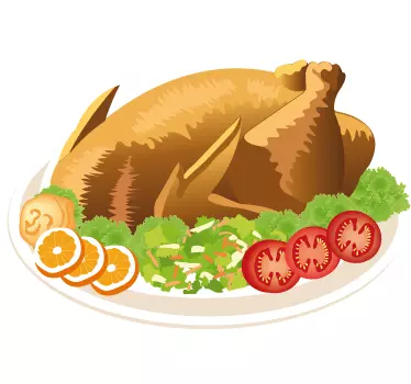Wandtattoo Küche Huhn - TenStickers