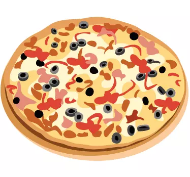 Wandtattoo Küche Pizza - TenStickers