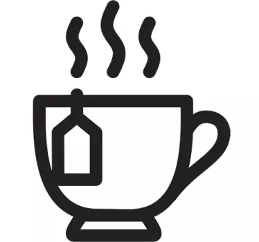 Wandtattoo Küche Teetasse - TenStickers