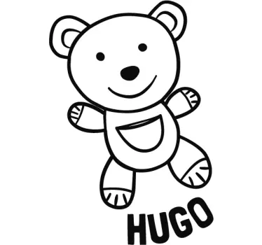 Wandtattoo Kuscheltier personalisierter Teddybär - TenStickers
