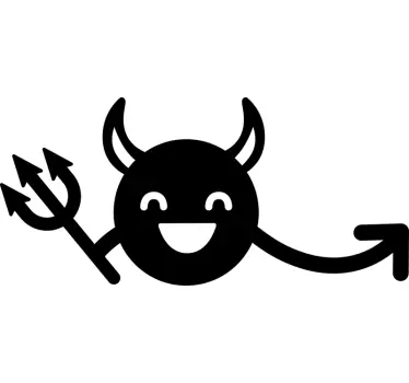Wandtattoo lachender Teufel - TenStickers