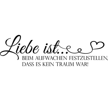 Wandtattoo Liebe ist... - TenStickers
