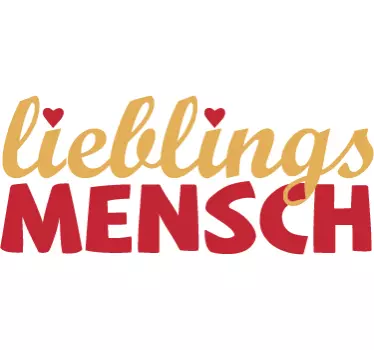 Wandtattoo Lieblingsmensch - TenStickers