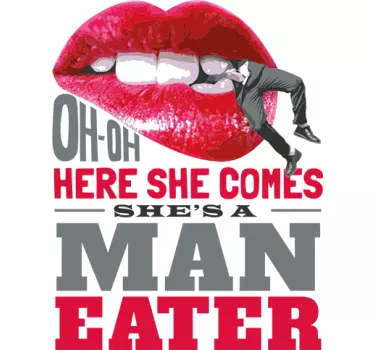 Wandtattoo Man Eater - TenStickers