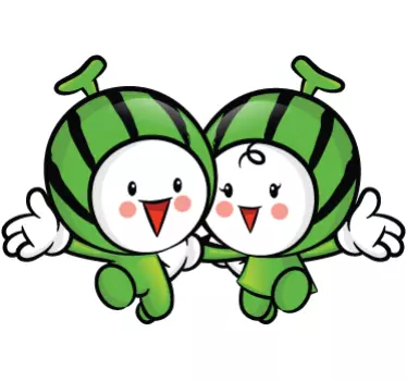 Wandtattoo Melonen Freunde - TenStickers