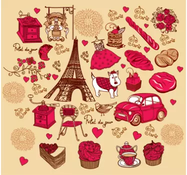 Wandtattoo Motive aus Paris - TenStickers