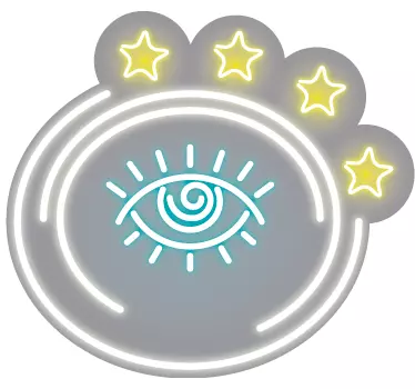 Wandtattoo Neon Auge - TenStickers
