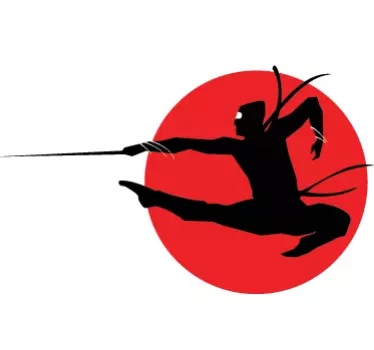 Wandtattoo Ninja Attacke - TenStickers
