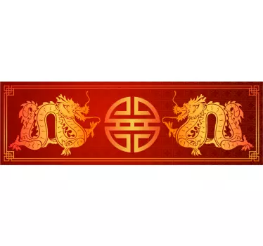 Wandtattoo Schlafzimmer Chinesisches Banner - TenStickers