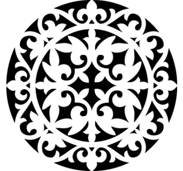 Wandtattoo Ornament Kreis - TenStickers