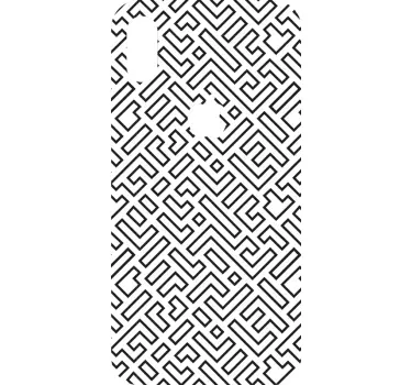 Wandtattoo Linie Labyrinth iPhone - TenStickers