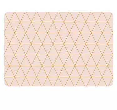 Wandtattoo Zeichnung Laptop Rosa Gold - TenStickers