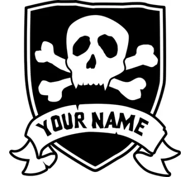 Wandtattoo personalisierbar für Piraten - TenStickers