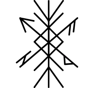 Wandtattoo Rune Schutz - TenStickers