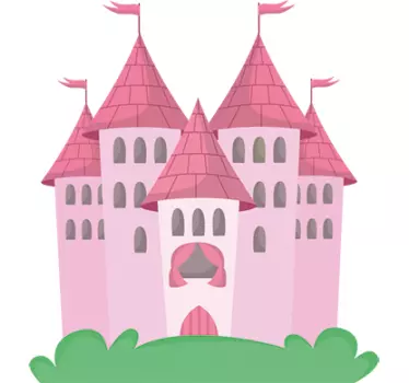 Wandtattoo Schloss Mädchen - TenStickers